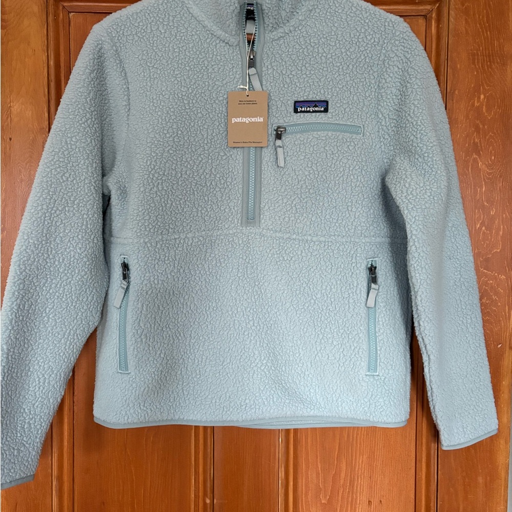 Patagonia Sky Blue Thermal Fleece Jacket